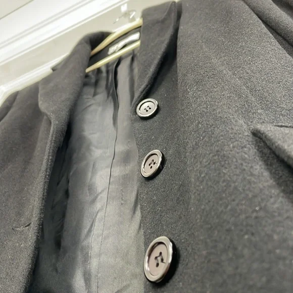 Vintage ST MICHAEL Mark & Spencer cashmere blend Blazer black classic - Picture 14 of 14